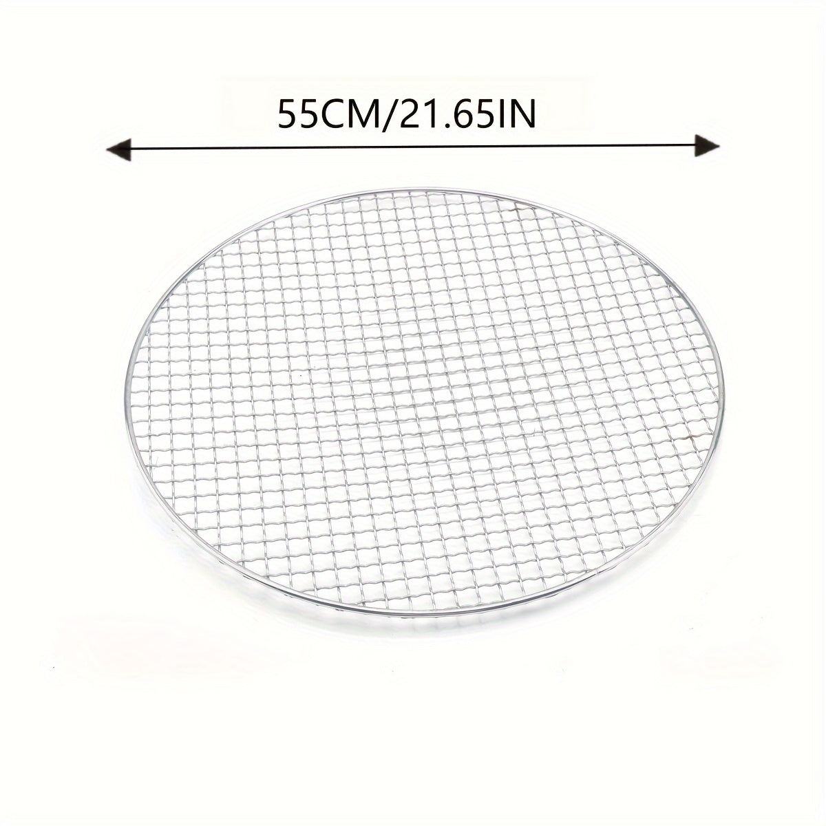 Round BBQ Grill Net Steel Barbecue Grate for Cooking Beef Chicken Vegetables