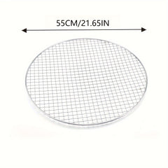 Round BBQ Grill Net Steel Barbecue Grate for Cooking Beef Chicken Vegetables