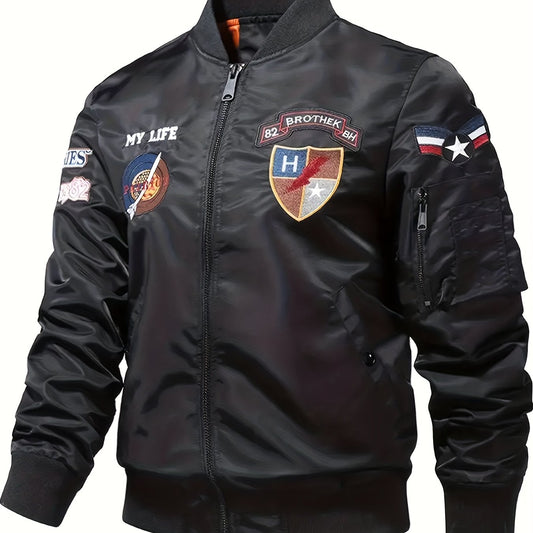 Men's Slim Fit Zip Up Sports Jacket
