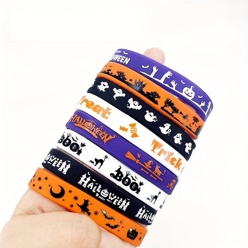 Halloween Party Silicone Bracelets 24pcs Trick Or Treat Team Rewards