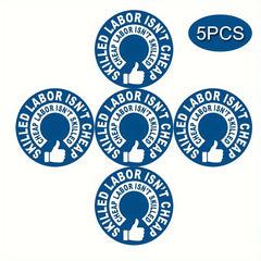5pcs Safety Hat Label Sticker Funny Helmet Decal Toolbox