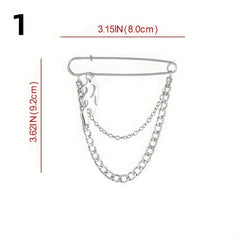 Double Layer Butterfly Brooch Waist Pin for DIY