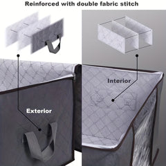 Non Woven Clothes Storage Box With Window & Handles