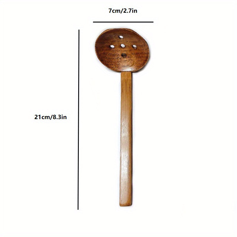 Solid Wood Ramen Spoon Leaky Soup Spoon 21 08cm