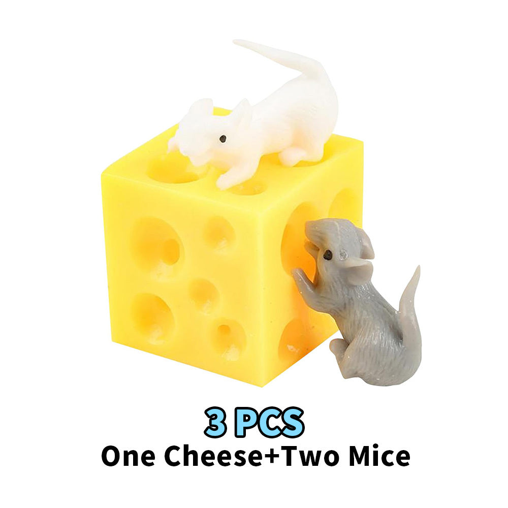 3pcs Squeeze Cheese Fidget Toys Stress Relief Gift