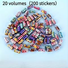 1000 Assorted Playful Designs DIY Bracelet Charms Reusable Paper Stickers