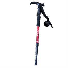 Aluminum Alloy Hiking Poles Curved Handle Walking Stick for Elderly