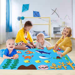 Ocean Animal Storytelling Flannel Toy Set
