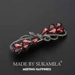 Colorful Crystal Hair Clip Retro Barrette Hairpin Hair Accessories
