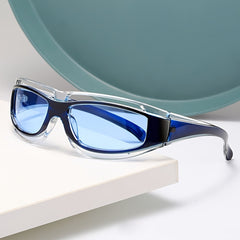 Wrap Around Sport Sunglasses Boho Y2K Clout Goggles For Women Men Sun Glasses