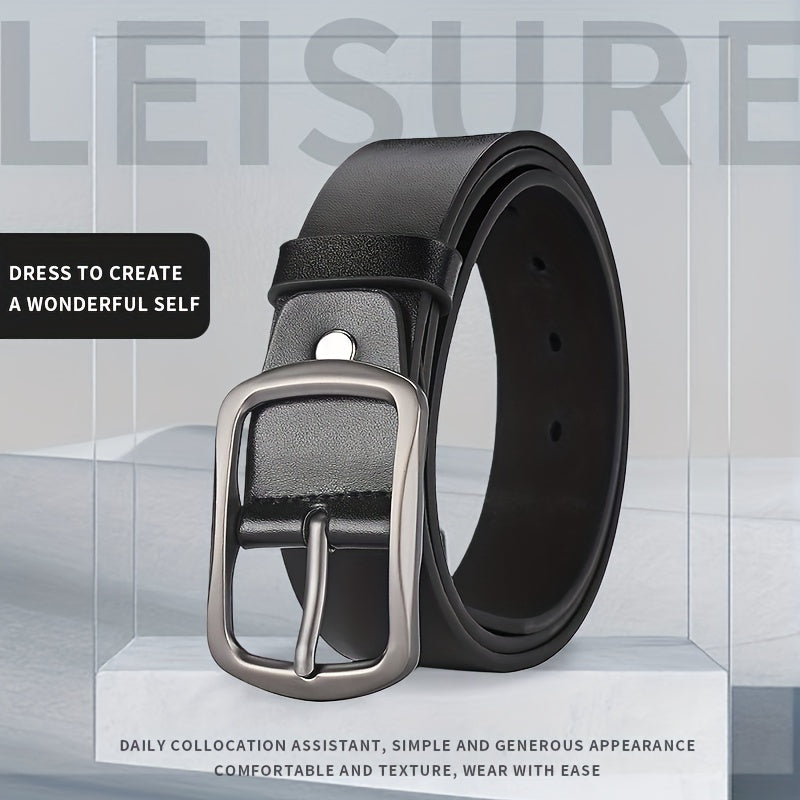 Men's Casual PU Leather Belt for Pants Jeans