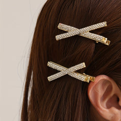Cross Rhinestone Hair Clip for Women