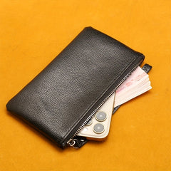 Men's Long Zipper Wallet PU Leather Clutch Bag Mobile Phone Bag
