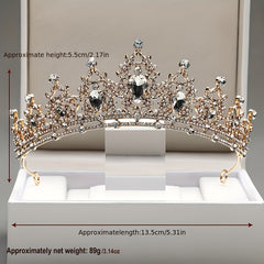 Crystal Rhinestone Wedding Headband Princess Crown Party Hair Accessories
