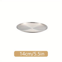 Stainless Steel 1pc Dinner Plate Round Dessert Tray
