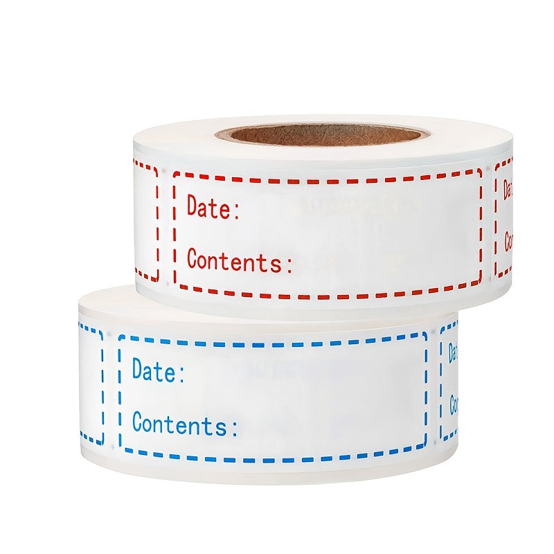 250 Removable Freezer Labels 2.54 x 7.62 cm Self Adhesive Storage Stickers