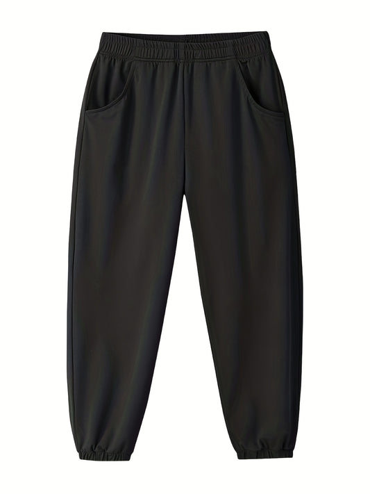 Boys Casual Ice Silk Long Pants Spring Autumn Kids Clothing