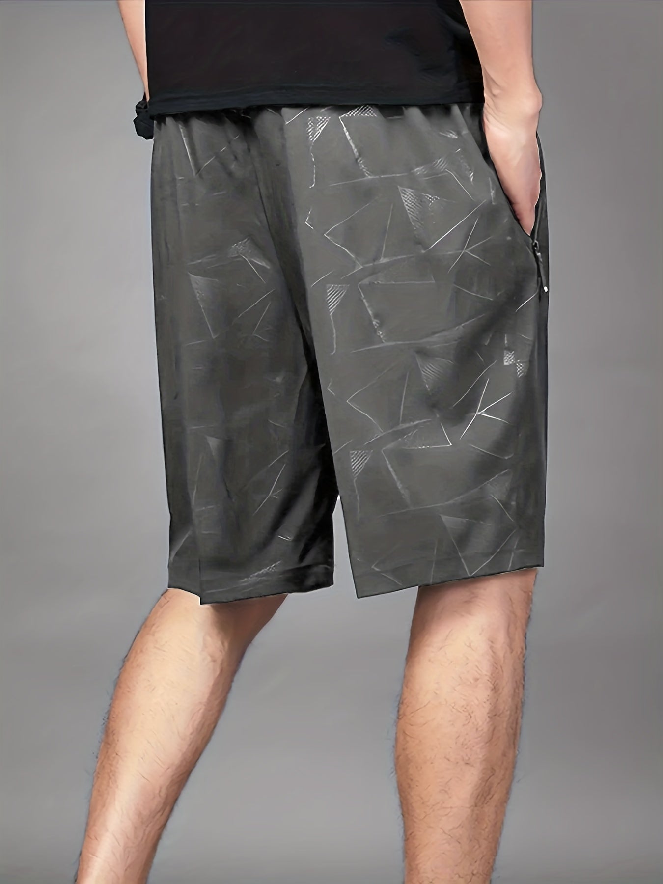 Men's Breathable Shorts With Pockets Summer Rapid Dry Sports Shorts