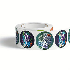 500pcs Thank You Floral Pattern Stickers Sealing Stickers