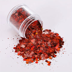 Holographic Chunky Glitter 2oz, Mixed Fine Flakes for Nail Art Hair Epoxy Resin