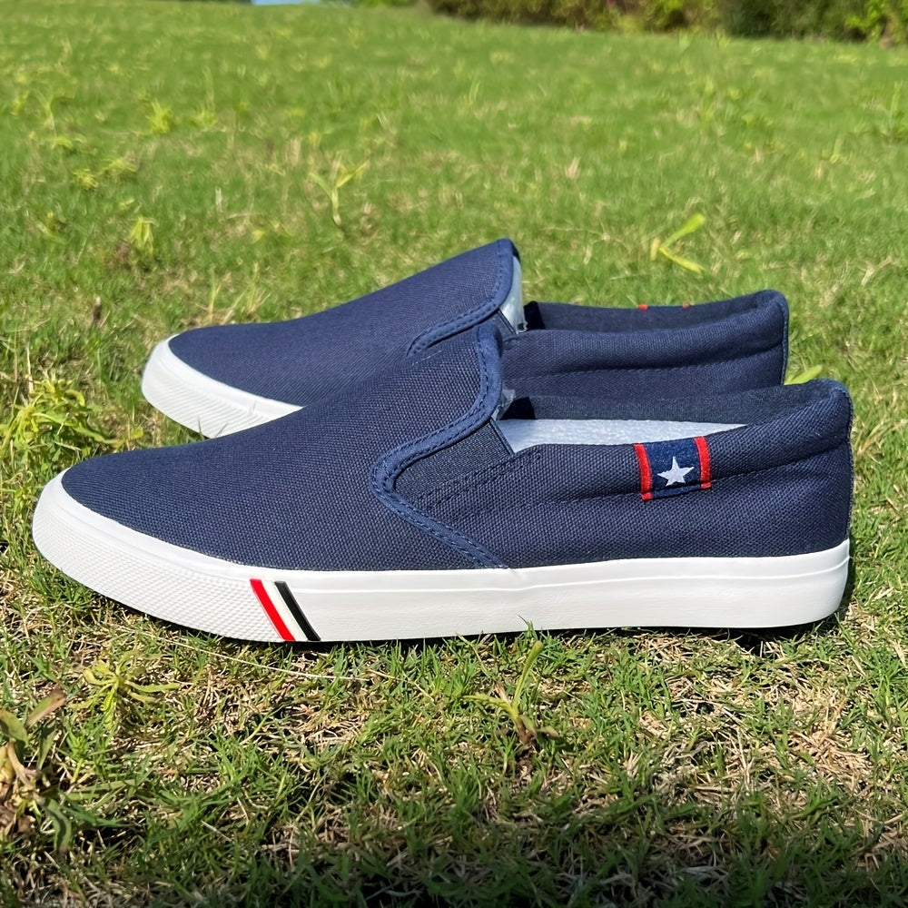 Men's Breathable Canvas Slip On Shoes for Jogging
