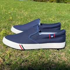 Men's Breathable Canvas Slip On Shoes for Jogging