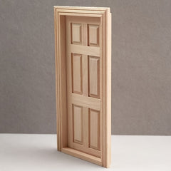 1:12 Dollhouse Doors and Windows 6 Grid Square Door with Frame Three Section
