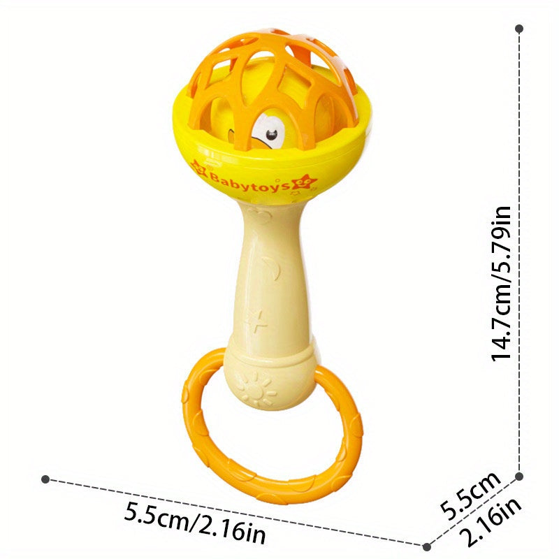 Duck Shaker Rattle Toy with Mirror Sensory Balls Sand Mound Playset