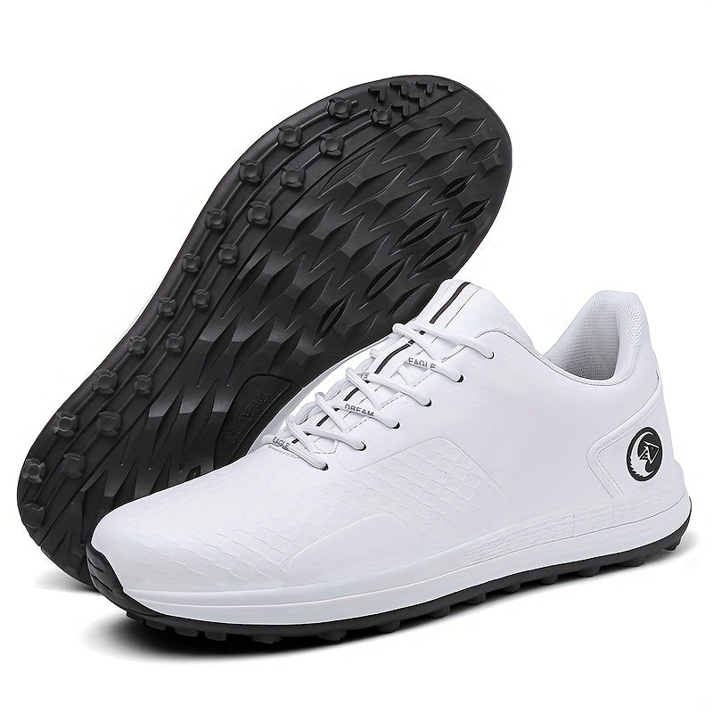 Men's Non Slip Golf Shoes Lace Sports Sneakers