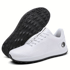 Men's Non Slip Golf Shoes Lace Sports Sneakers