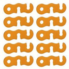 10pcs Aluminum Wind Rope Buckle for Tents, Camping Accessories