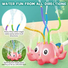 Octopus Garden Lawn Sprinkler for Kids 4-8 Years Old - Summer Fun Up to 10 Feet