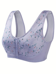  Floral Print Seamless Comfort Bralette