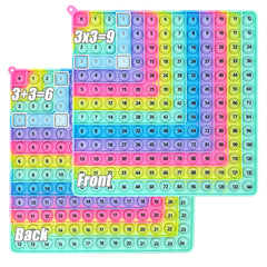 12x12 Addition Chart Math Games Push Bubble Fidget Toy for School