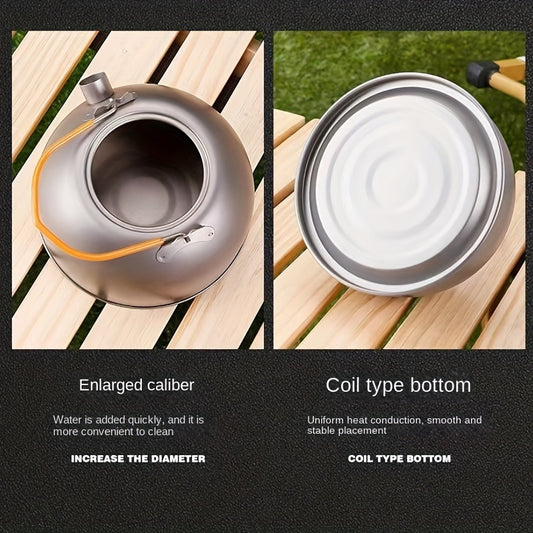 Portable Pure Titanium Boiling Kettle Lightweight Teapot