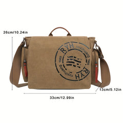 Canvas Sling Bag with Tablet Compartment