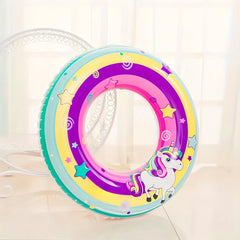 Baby Rainbow Horse Swimming Ring Inflatable Floating Ring