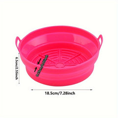 Reusable Air Fryer Silicone Pad Collapsible Nonstick, Easy to Clean