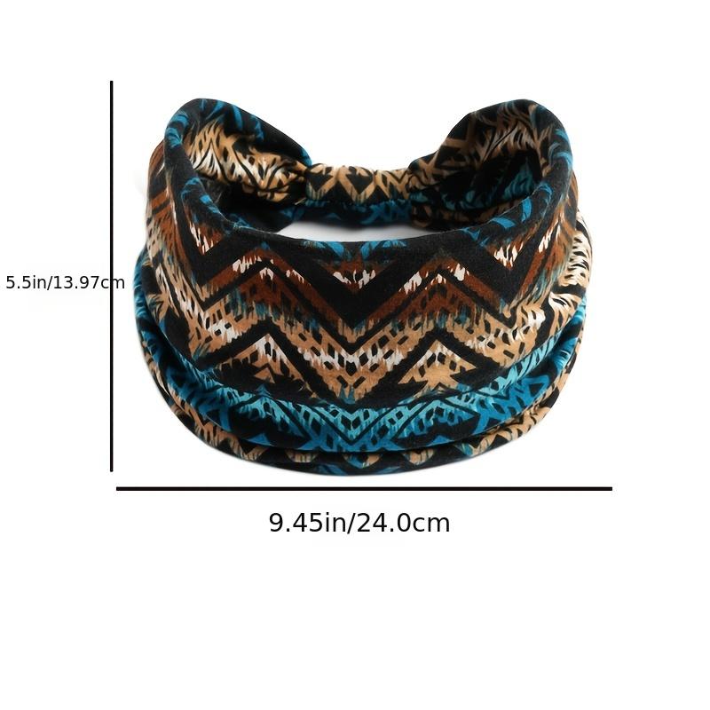 Boho Workout Head Bands Women Elastic Non Slip Floral Hairbands