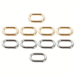 5pcs Metal Key Ring Spring Snap Hook Keychain Keyring Backpack