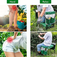 Folding Garden Kneeling Stool with Fabric Bag Multifunctional Tool