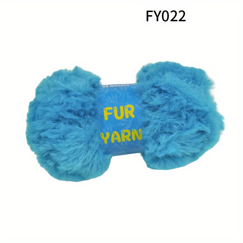 4pcs Mink Fleece Faux Mink Fur Yarn for DIY Knitting and Crocheting