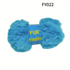 4pcs Mink Fleece Faux Mink Fur Yarn for DIY Knitting and Crocheting
