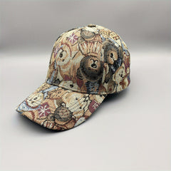 Bear Cat Embroidery Baseball Cap Cartoon Pattern Dad Hat