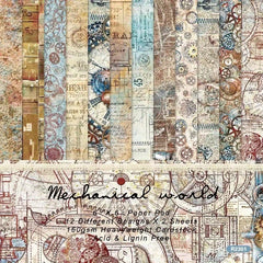 Magical World Theme Paper for DIY Scrapbook 6 Inch Single Sided