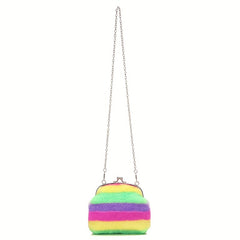 Plush Chain Crossbody Bag Children's Shoulder Bag Coin Purse