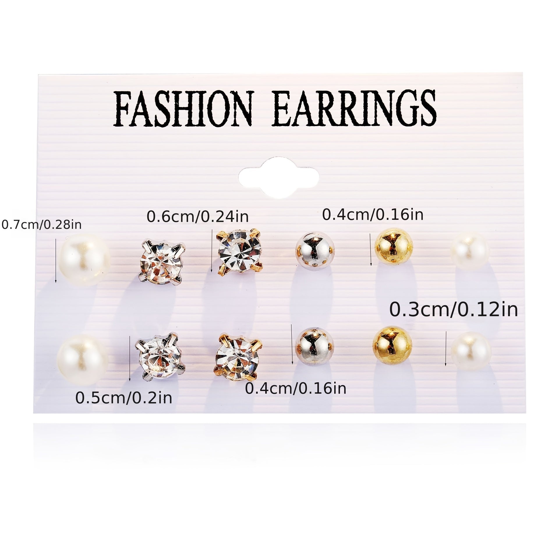 Faux Pearl Zircon Stud Earrings Women Party Daily Decor Gift