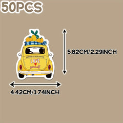 50 Mediterranean Theme Decorative Stickers for School and Party Decorations