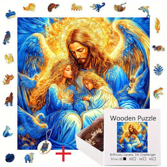 Hot Wooden Puzzle - Jesus and Angel - Ages 3+