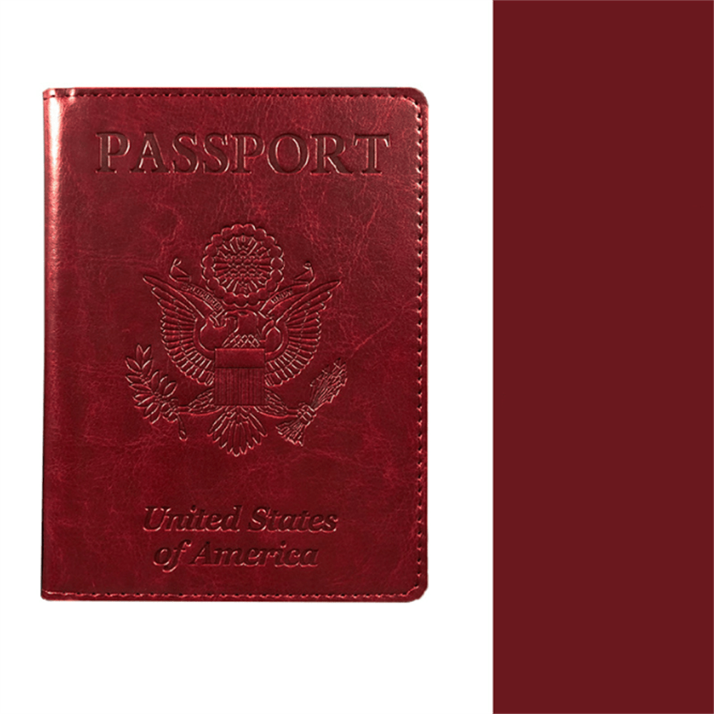 American Passport Cover PU Leather Holder